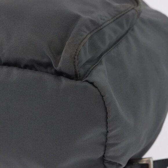 PRADA Backpack Nylon Gray Silve main image 16